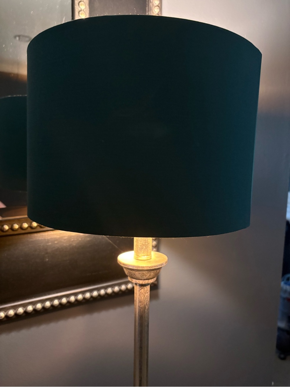 GIGGI 12 Inch Fabric Lamp Shades with Golden Inner Light Shade